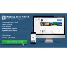 Bootstrap Social Network rus скрипт социальной сети