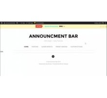 Announcement Bar плагин анонсов wordpress