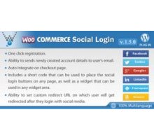 WooCommerce Social Login плагин авторизации wordpress