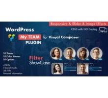 Team Showcase for Visual Composer плагин wordpress