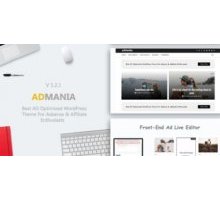Admania адаптивный шаблон тема wordpress