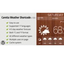 Caretta Weather Shortcode плагин погоды wordpress