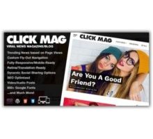 Click Mag отзывчивый шаблон тема wordpress
