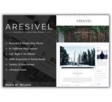 Aresivel адаптивный шаблон тема wordpress