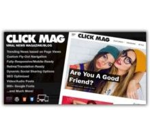 Click Mag адаптивный шаблон тема wordpress