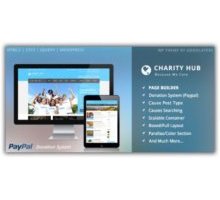 Charity Hub адаптивный шаблон тема wordpress