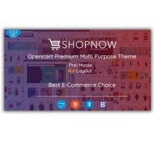 Shopnow адаптивный шаблон Opencart