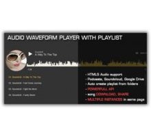 Audio Waveform Player with Playlist скрипт