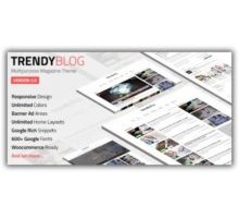 TrendyBlog адаптивный шаблон wordpress