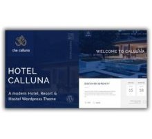 Hotel Calluna отель и курорт адаптивный шаблон wordpress