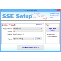 SSE Setup программа создания инсталлятора
