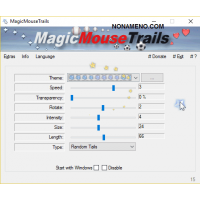 MagicMouseTrails украшение указателя мышки