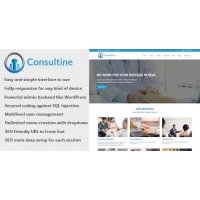 Consultine скрипт CMS бизнес сайт консалтинг и финансы