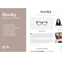 Booky 2.0.1 шаблон для блога wordpress